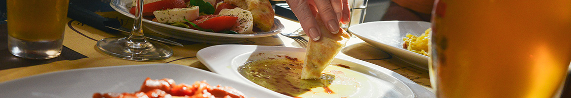 Eating Mediterranean Middle Eastern Falafel at Pita Hot restaurant in Fullerton, CA.